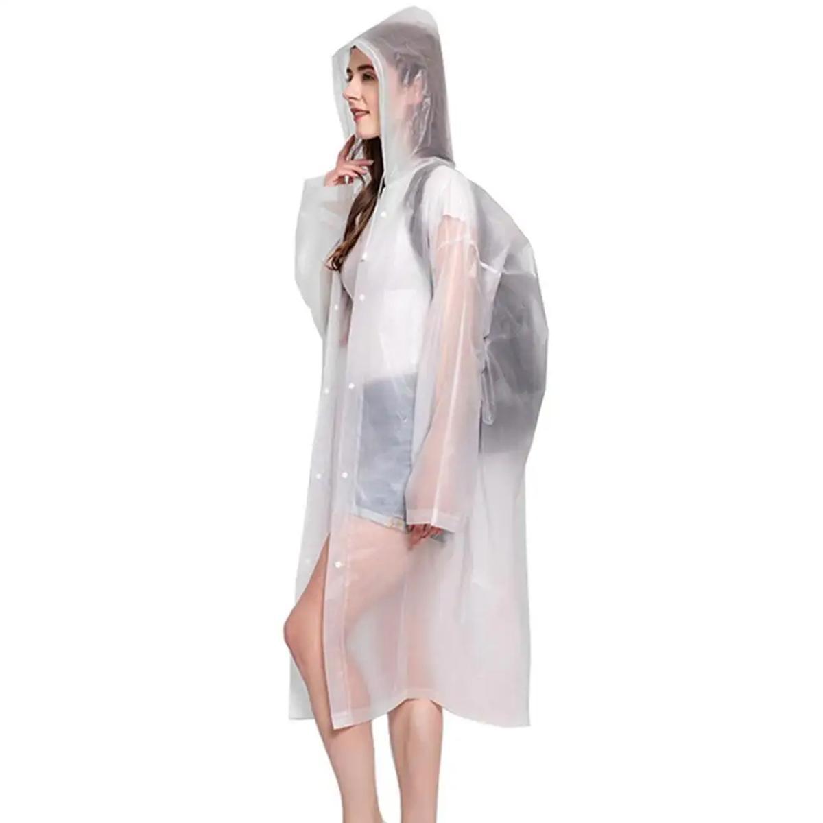 Miniatura Capa de Chuva PVC Transparente - Tamanho M