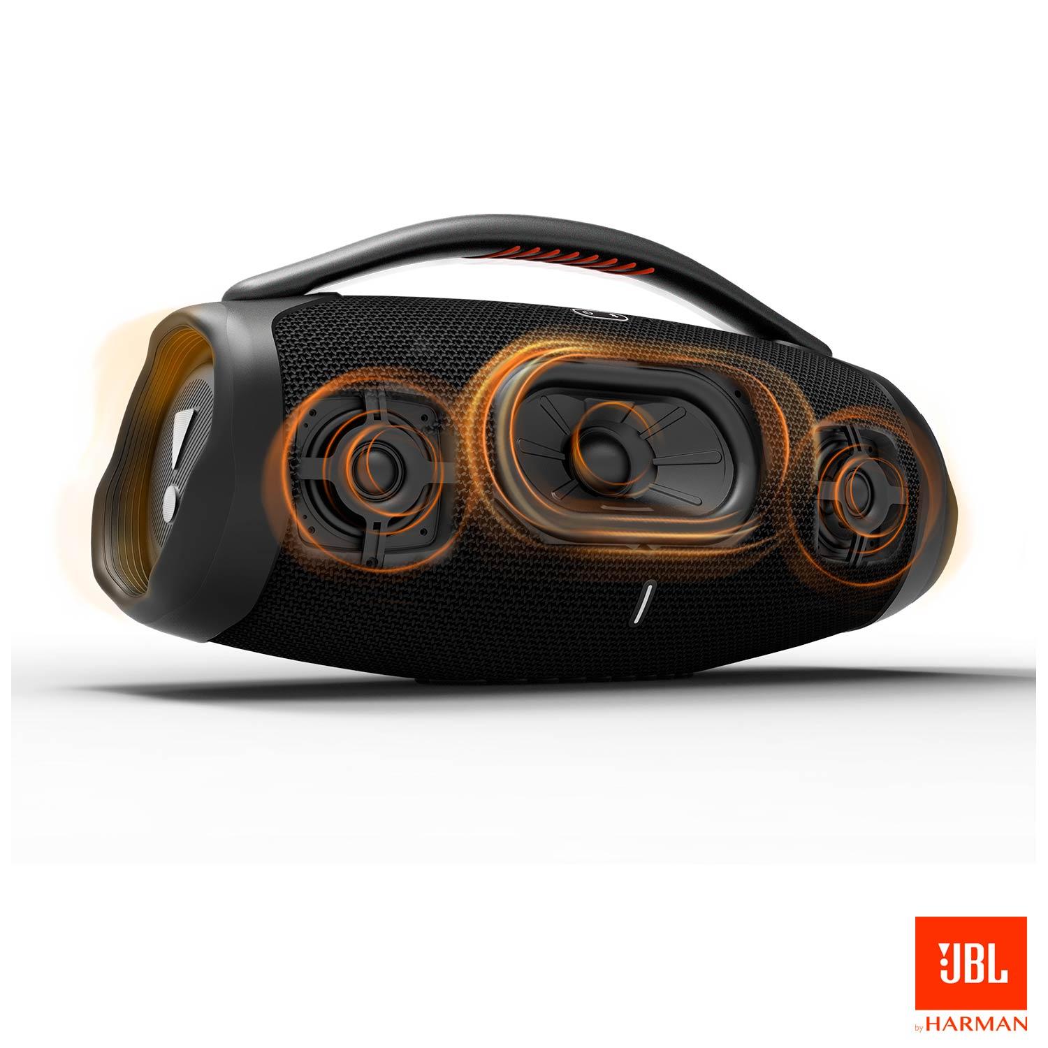 Caixa De Som Bluetooth JBL Boombox 3 Camuflada Até 24h de Reprodução IP67 À Prova d´água 130W Bivolt