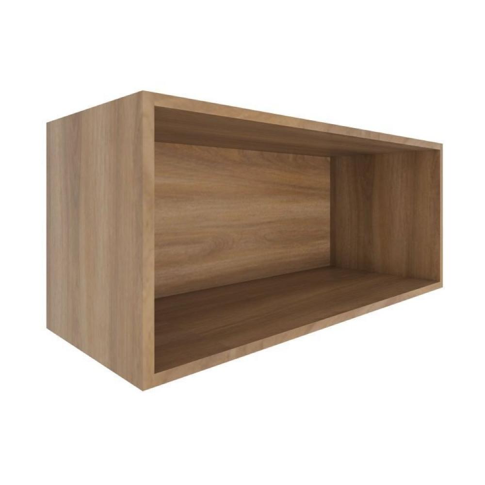 Cozinha Modulada 4 Peças Thalita Moveis Sul Nogal Manchester/Preto
