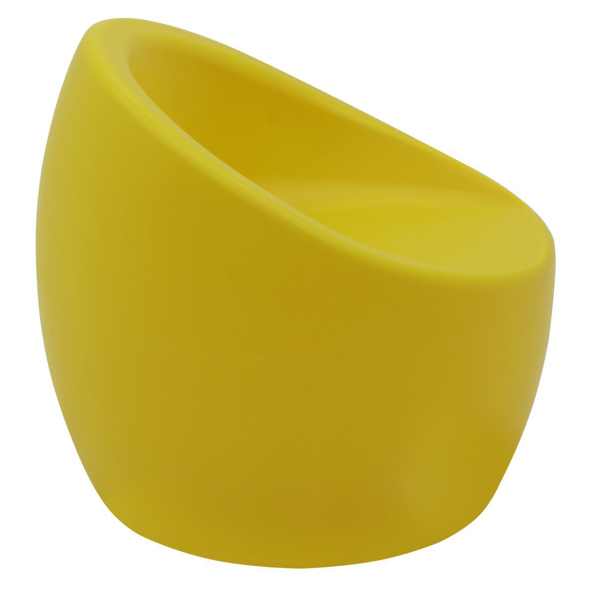 Miniatura Poltrona Oca Infantil Tramontina Em Polietileno Amarelo