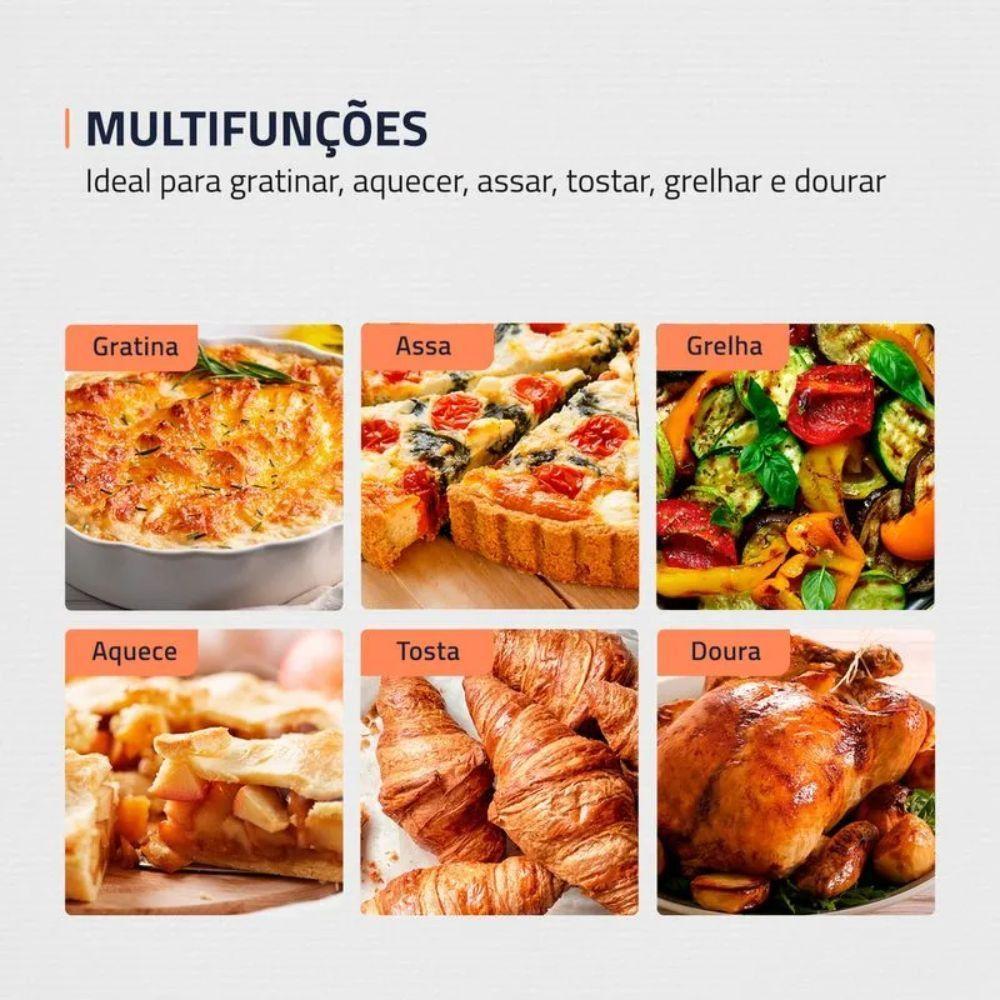 Miniatura Forno Eletrico Mondial 42L Fr-42 Preto - 220V