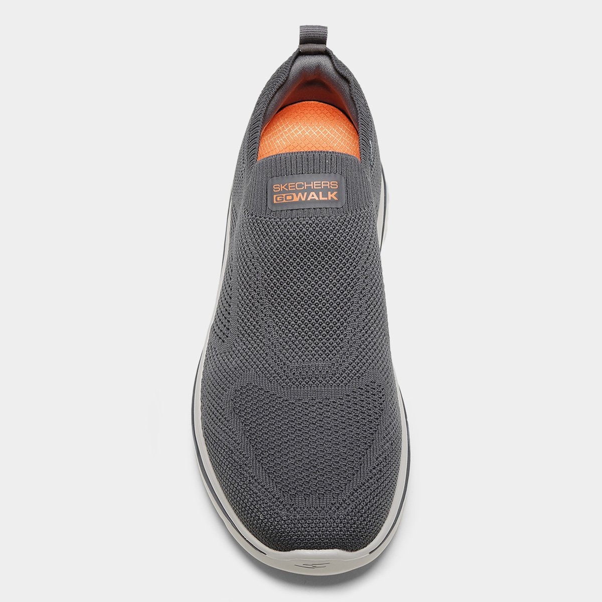 Miniatura Tênis Skechers Go Walk Arch Fit 2.0 Masculino Cinza+Laranja - 38