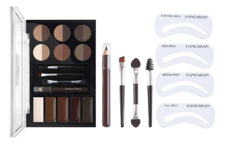 Kit De Sobrancelhas Profissional Paleta Maquiagem Sombra Gel