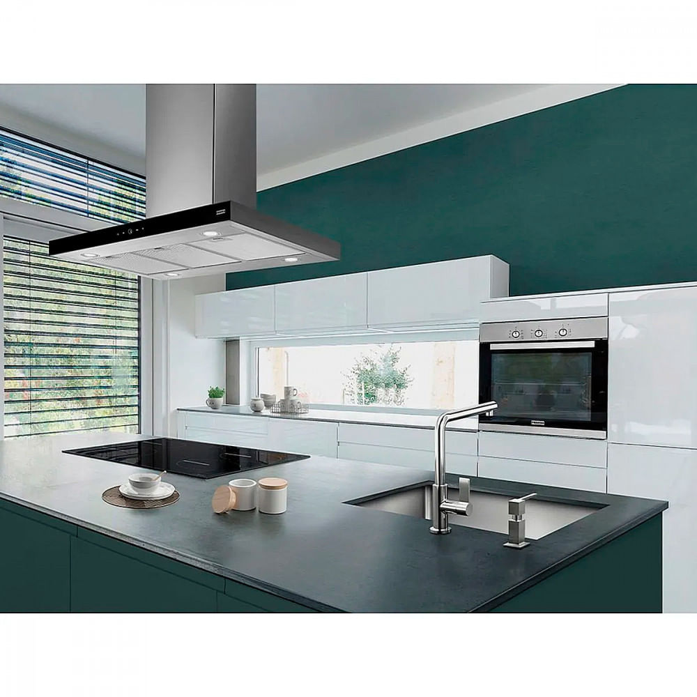Miniatura Coifa De Ilha Linea Touch Franke Vidro Temperado 90cm Inox 127V - 16704 Elétrica - Novo - Inox - 895 x 1200 x 600 mm - 12 meses - Franke - Coifa De Ilha Linea Touch Fra. - 127V (110V) - Garantia do Fabricante - 110V