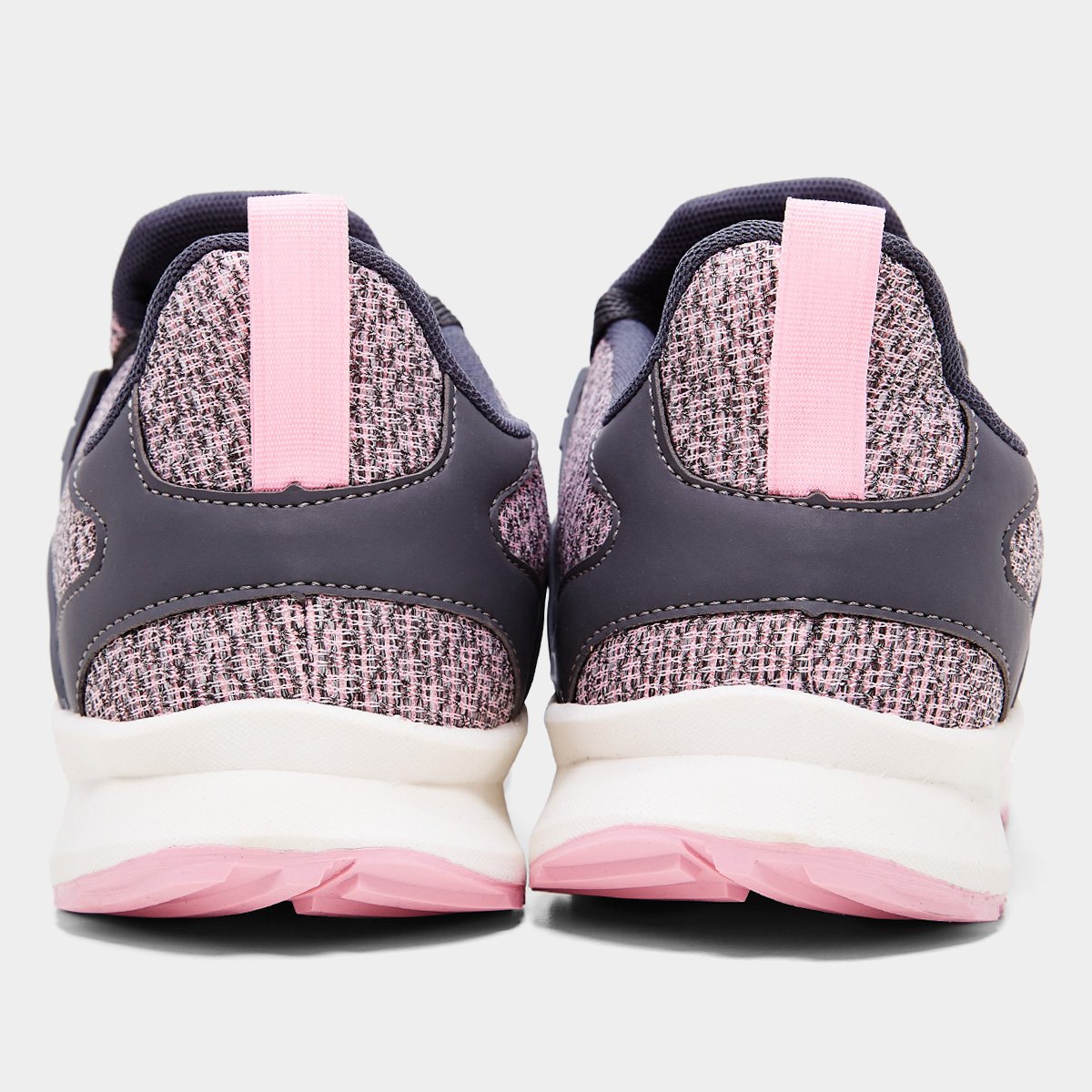 Miniatura Tênis Spark Feminino Grafite+Rosa - 34