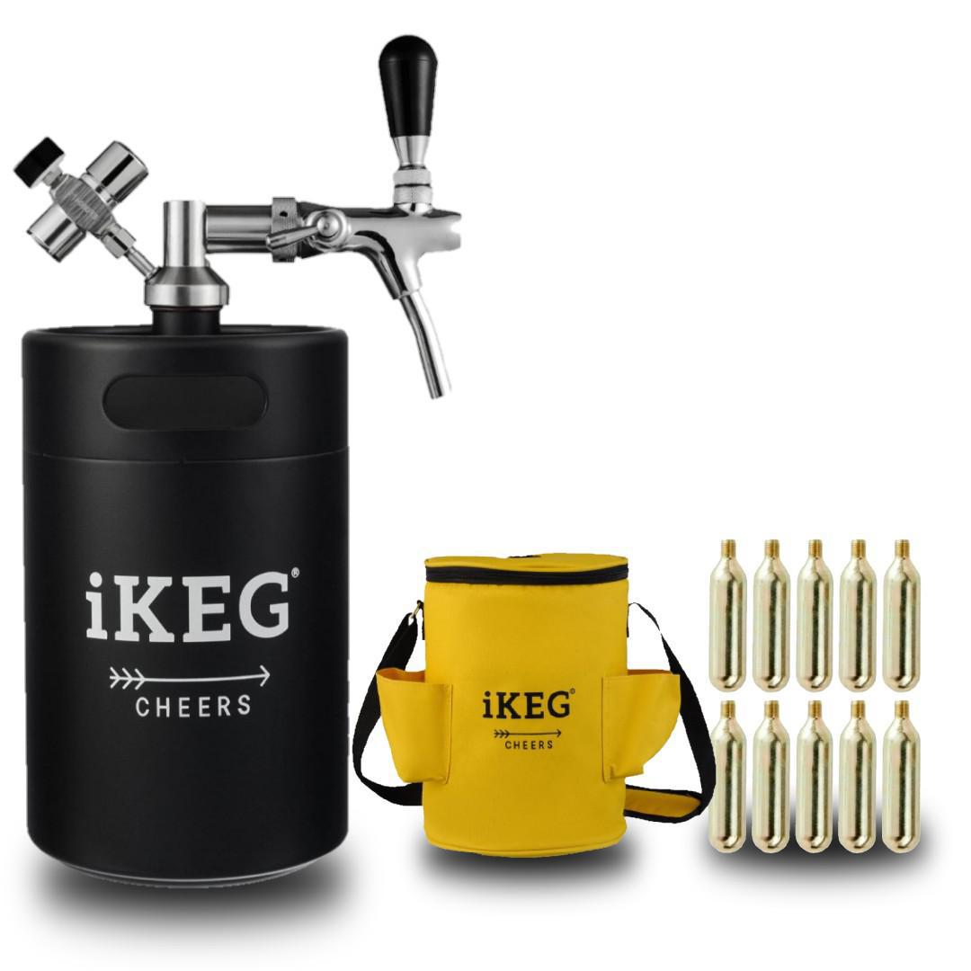 Miniatura Kit Chopeira Ikeg Vacum Black 4 Litros + 10 Cápsulas + Bolsa