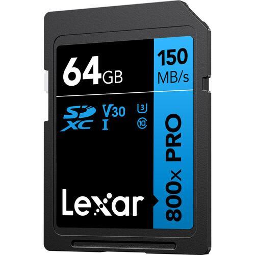 Miniatura Cartão Memória Lexar Sd Xc 64Gb 150Mb/S Uhs-I V30 Pro