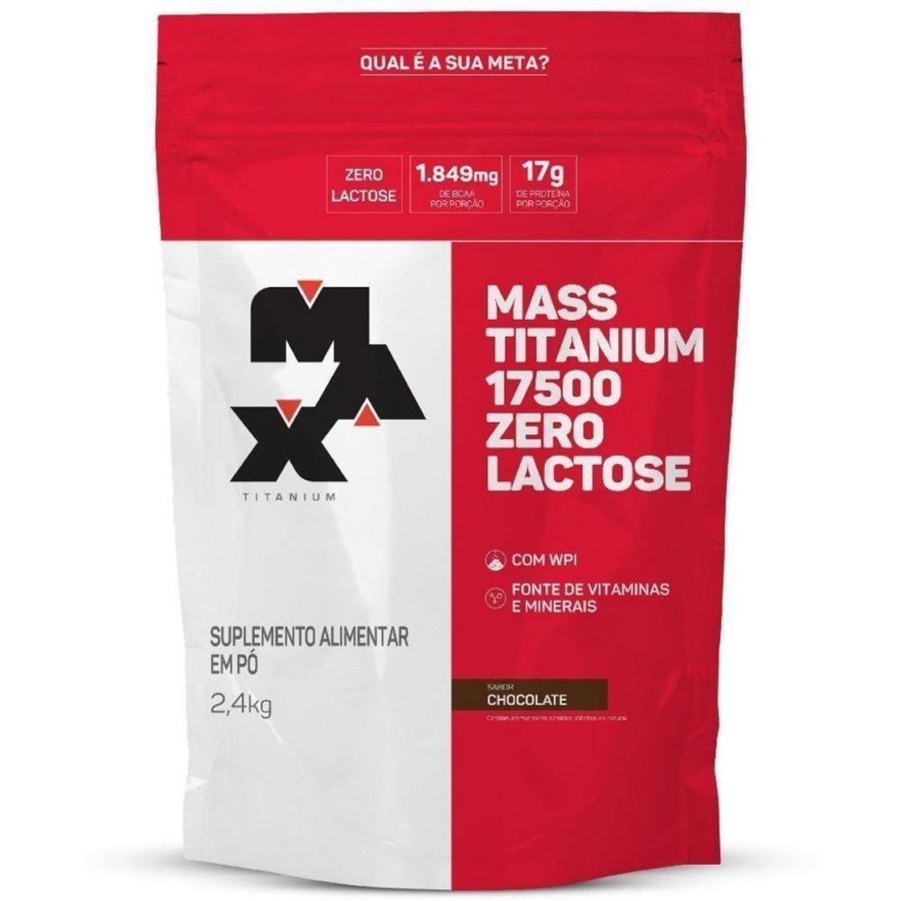 Miniatura Mass Titanium 17500 Zero Lactose 2,4kg Sabor Chocolate