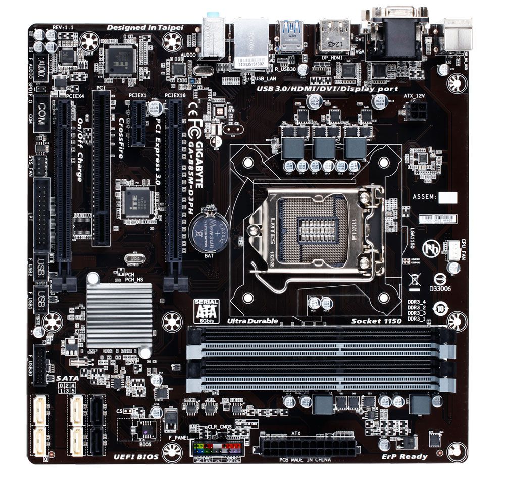 Miniatura Placa Mãe Gigabyte Ga-B85M-D3Ph Lga 1150