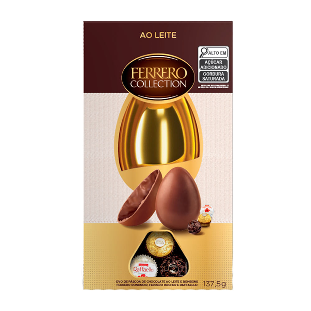 Ovo de Páscoa Ferrero Colection Ao Leite e Bombons 137,5g