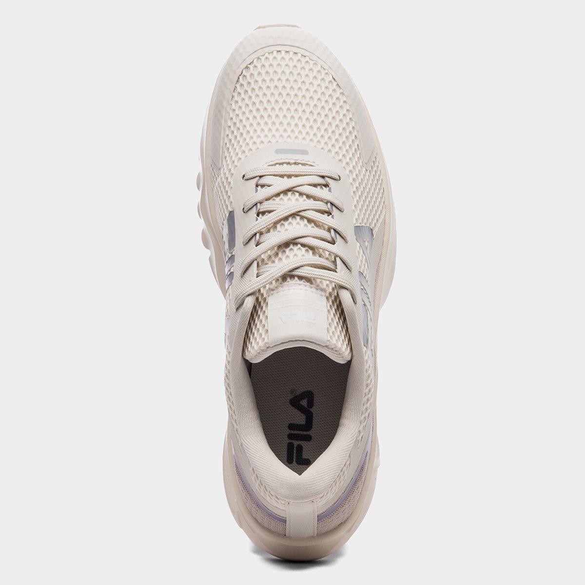 Miniatura Tenis Fila Prize Feminino Bege+Roxo - 34