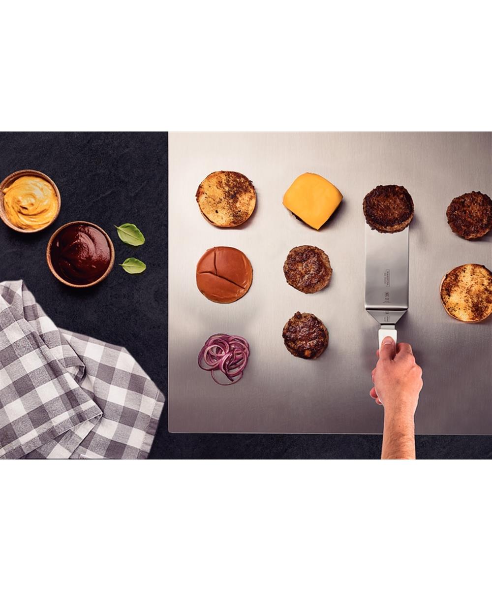 Miniatura Espátula para Hambúrguer Tramontina com Lâmina em Inox e Cabo 8x3"