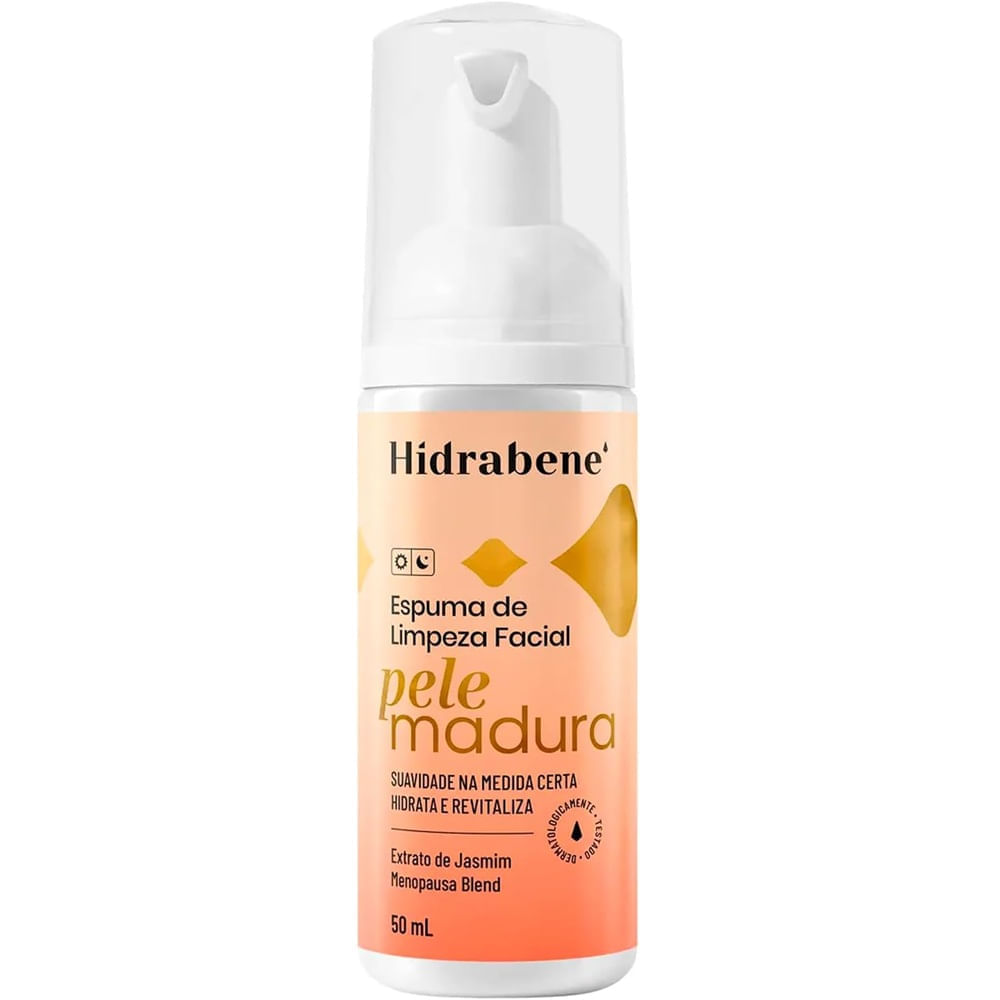 Miniatura Espuma de Limpeza Facial Suave Hidrabene Pele Madura 50ml