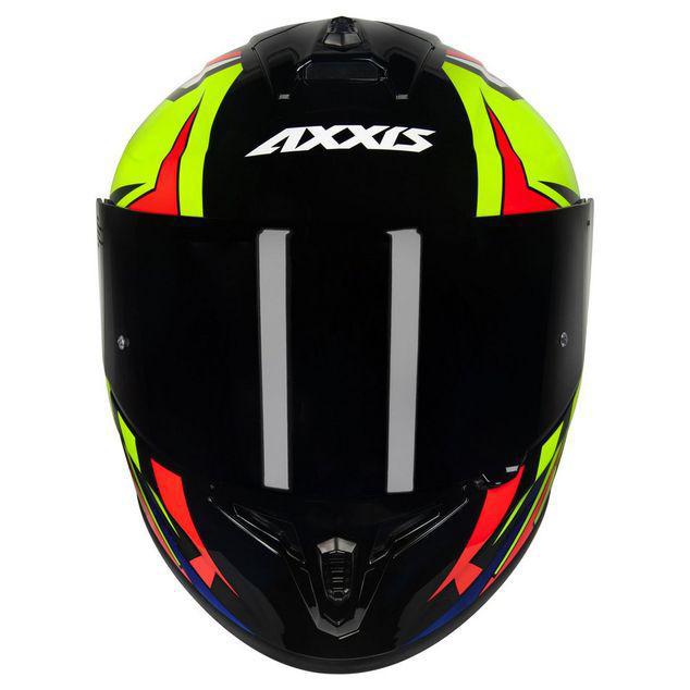 Miniatura CAPACETE AXXIS DRAKEN VECTOR GLOSS BLACK YELLOW BRILHO