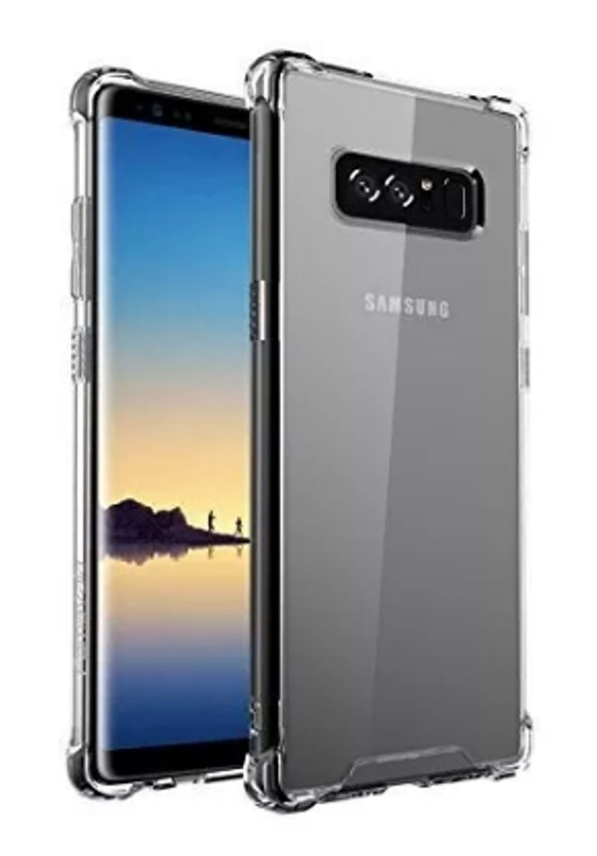 Miniatura Capinha Silicone Antichoque Película Gel Samsung Note 8 N950