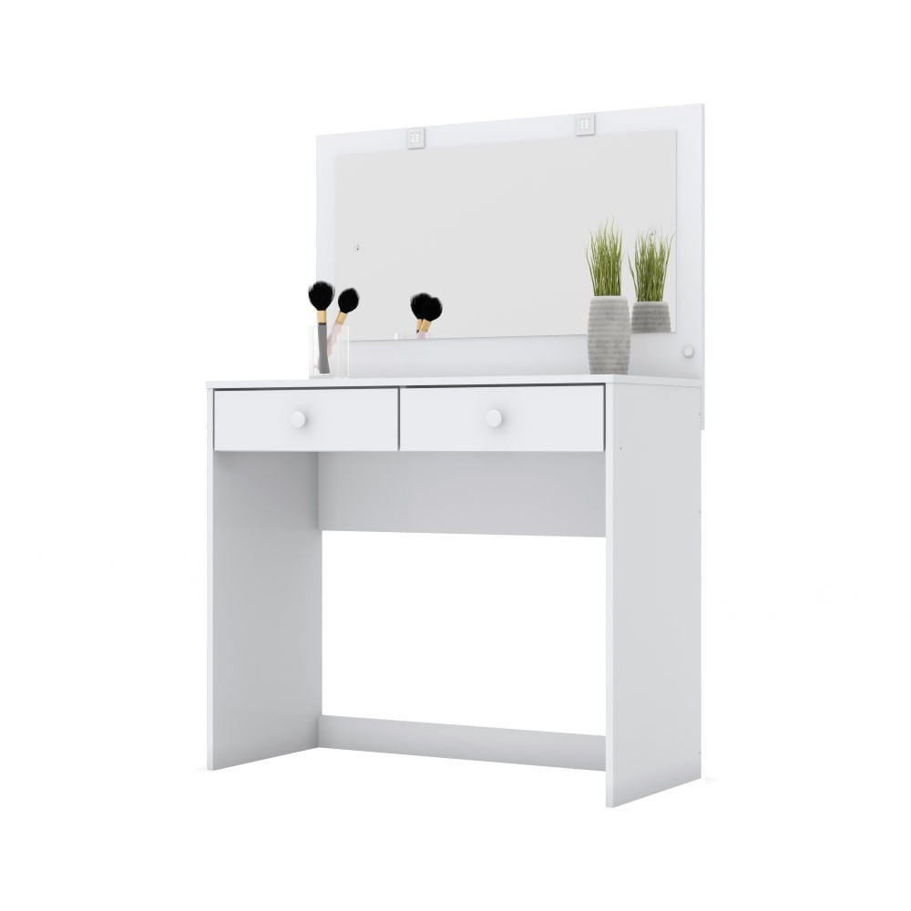 Miniatura Penteadeira com Led Daila Henn Branco