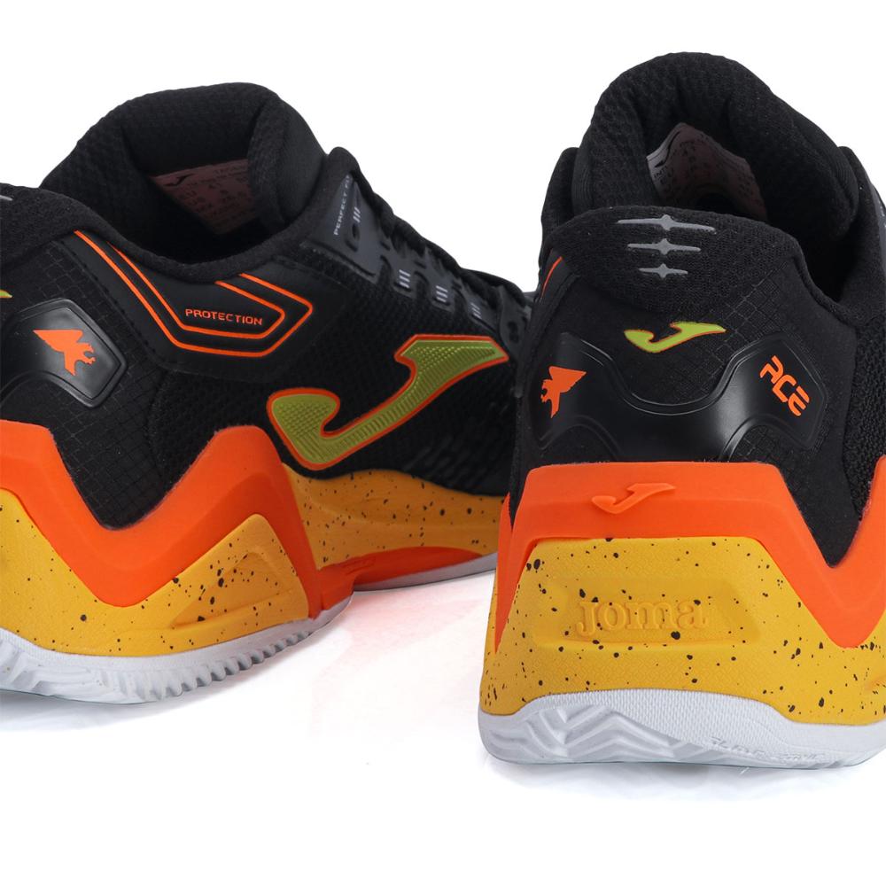 Miniatura Tênis Joma Ace Pro Clay - Saibro - Preto e Laranja 42