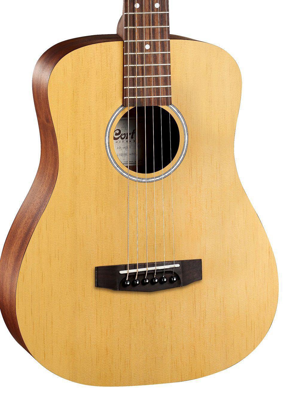 Miniatura Violão Eletroacústico Cort Ad Baby Mini Aço Com Bag