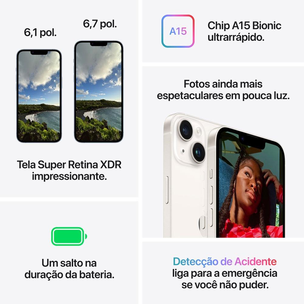 Miniatura Apple iPhone 14 256GB Estelar
