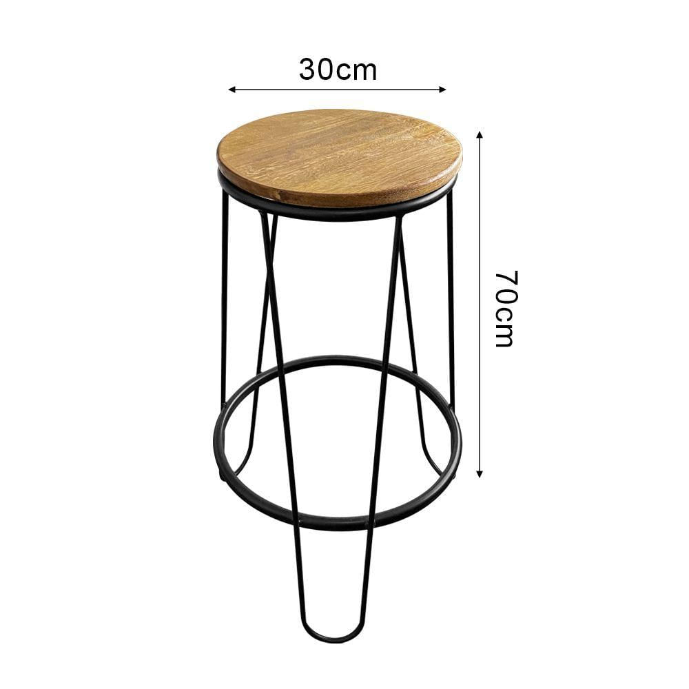 Miniatura Bancada Gourmet 220cm Com 4 Banquetas Industriais Guatemala Base Preta Preto