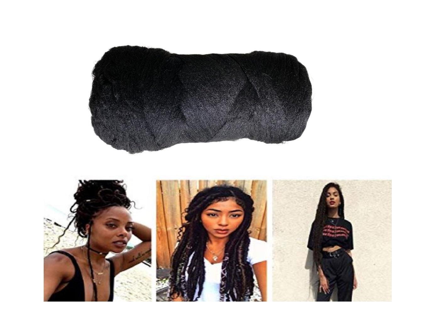 Miniatura Cabelo Fio Panamá Para Trança E Dread 800Gr (10 Pacotes)