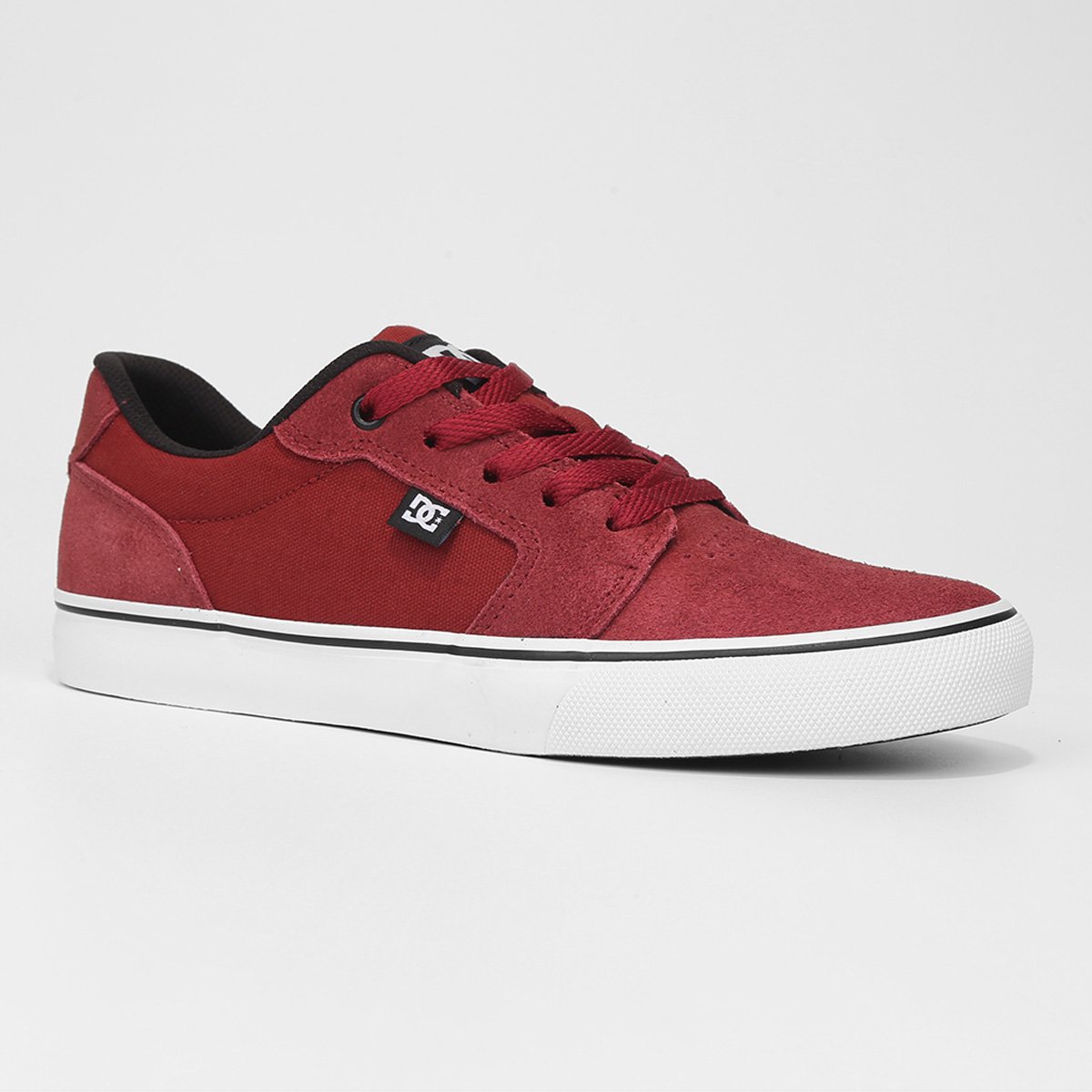 Miniatura Tênis Dc Shoes Anvil La Vinho+Branco - 40