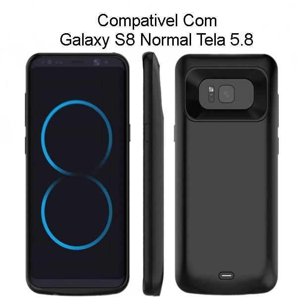 Miniatura Capinha S8 Extra Recarregável 4.700 Mah Power Bank
