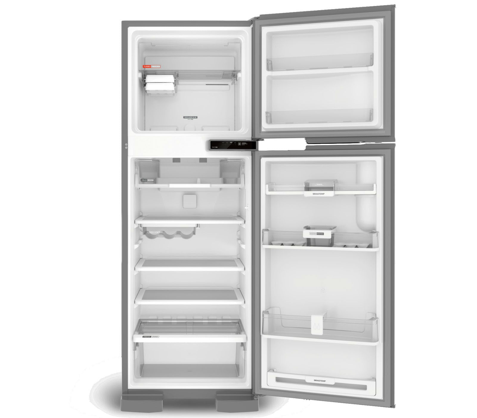 Miniatura Refrigerador Duplex Brastemp BRM44HK 375 L Inox 127 V