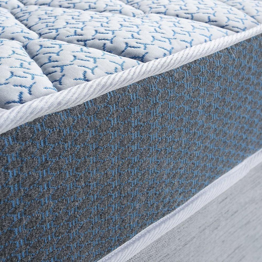 Miniatura Colchão Solteiro Espuma à Vácuo Moush D45 Orthocrin 88x188x18cm Branco/Cinza