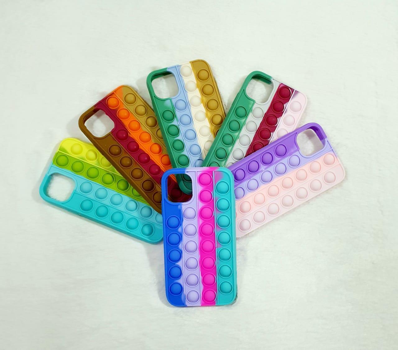 Miniatura Capa Case Capinha Silicone Bolha Iphone 11 6.1 Anti Stress P