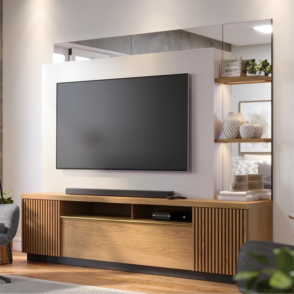 Jogo Para Sala De Estar Rafaela Off-white Freijo