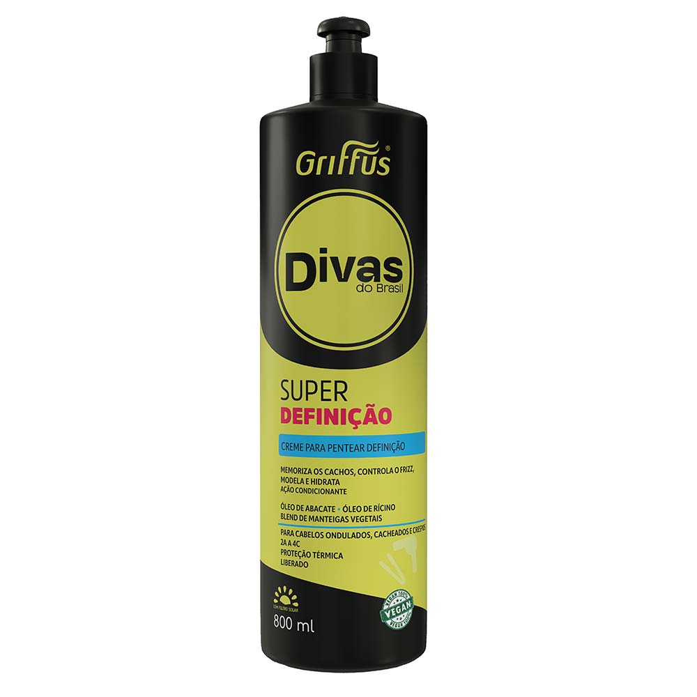 Miniatura Griffus Divas do Brasil Definição Creme Para Pentear 800ml