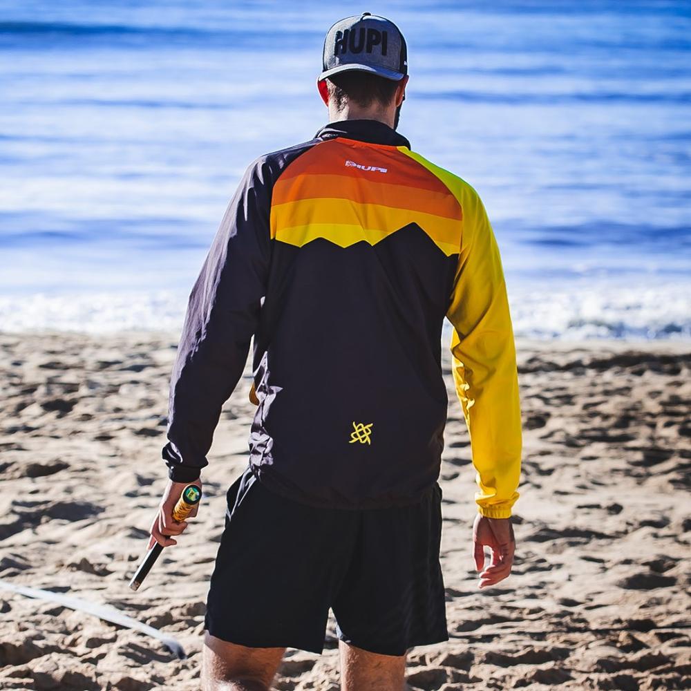 Jaqueta Corta Vento HUPI Shadow PRETO/AMARELO - XG