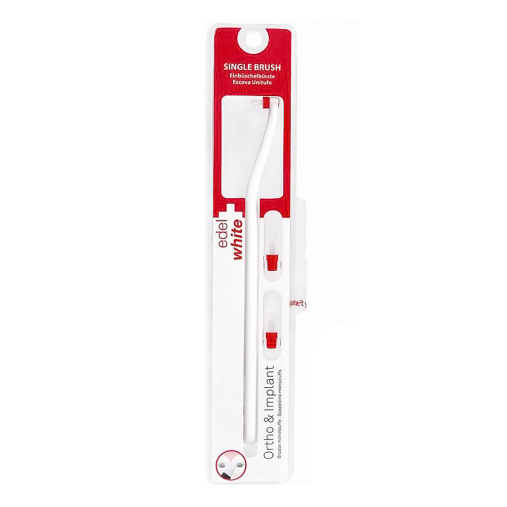 Miniatura Escova Interdental Edel White Single Brush Ortho & Implant Cores Sortidas 1 Unidade