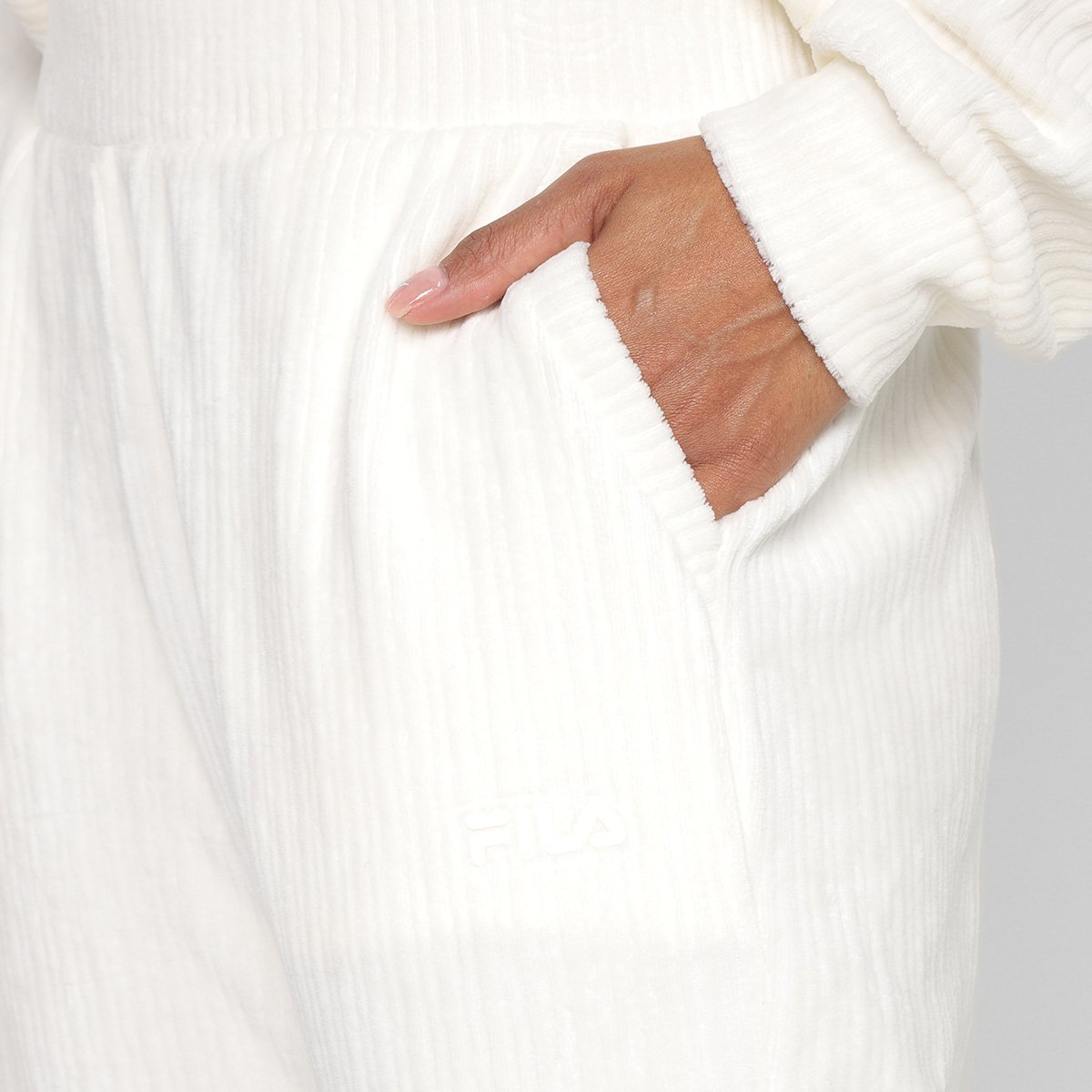 Miniatura Calça Fila Woof Feminina Off White - G