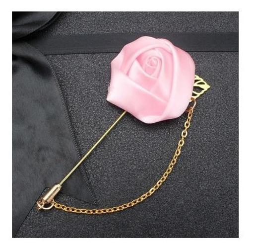 Lapela Broche De Tecido Terno Casamento Noivo Padrinho Flor