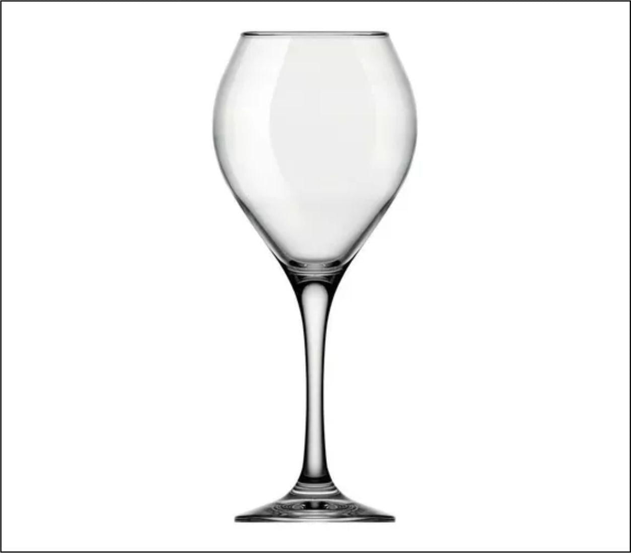 Miniatura Taça Vinho Tinto Branco De Vidro Prestige 500Ml Par De Taças