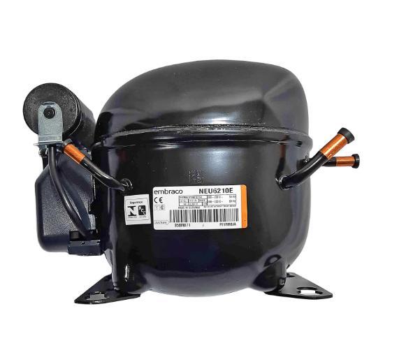 Miniatura Motor Compressor Aspera 1/2 Hp Neu6210E Gás R22 Embraco 220V