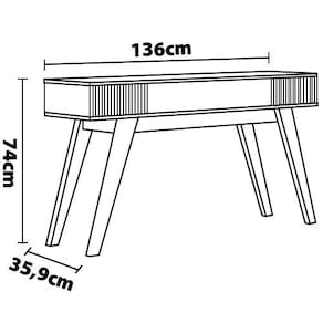 Aparador Colibri Riviera MDP com 1 Gaveta e Pés em Madeira Maciça Milano