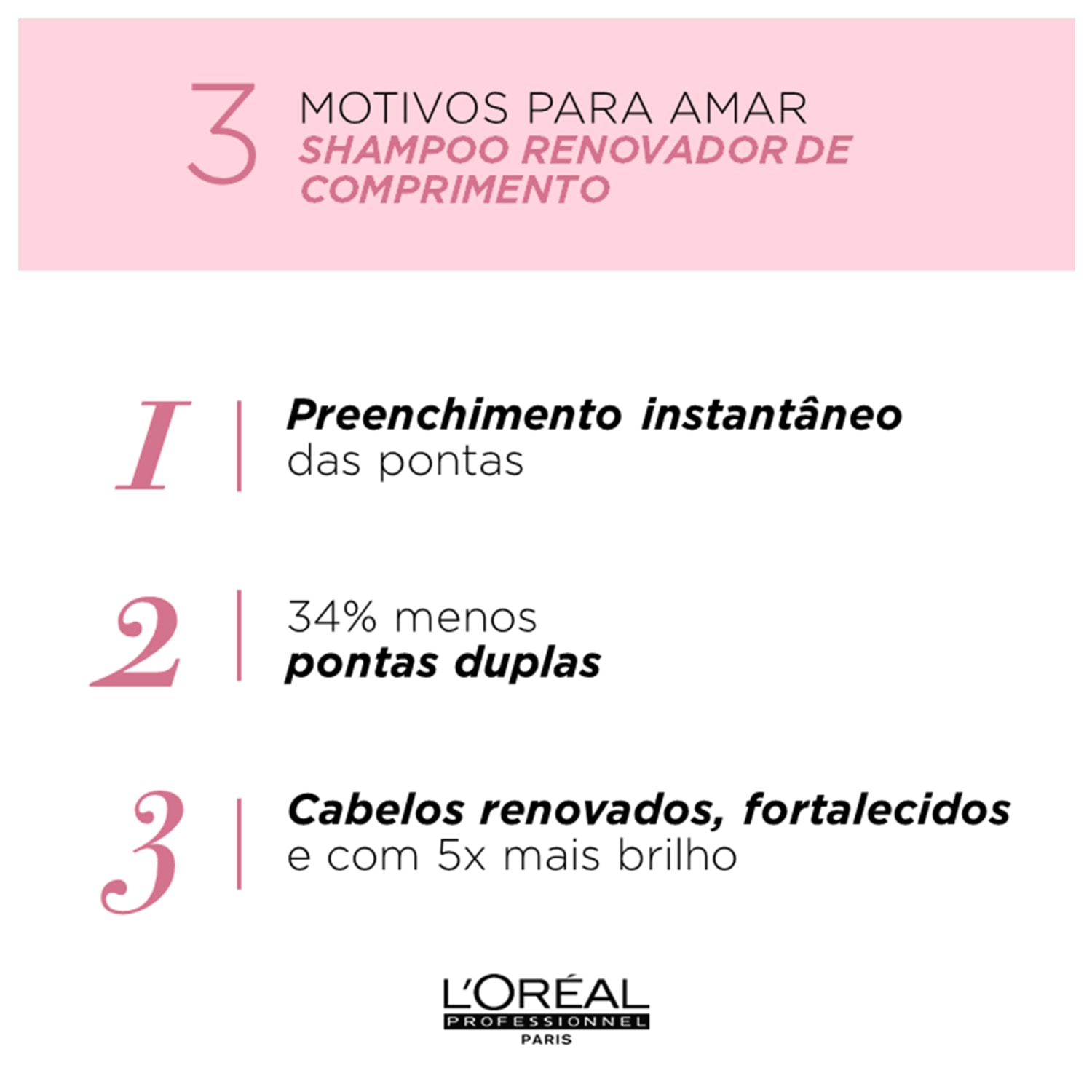 Miniatura Kit L'Oréal Pro Longer Preenchimento de Pontas (3 produtos)
