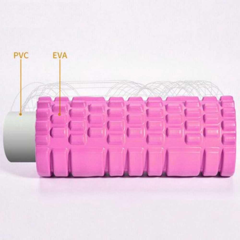 Miniatura Rolo Massagem Foam Roller Liberação Miofascial Crossfit Rosa