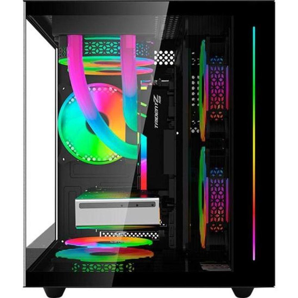 Miniatura Gabinete Gamer C3tech Aquarius Mt-g810 Sem Fans Preto