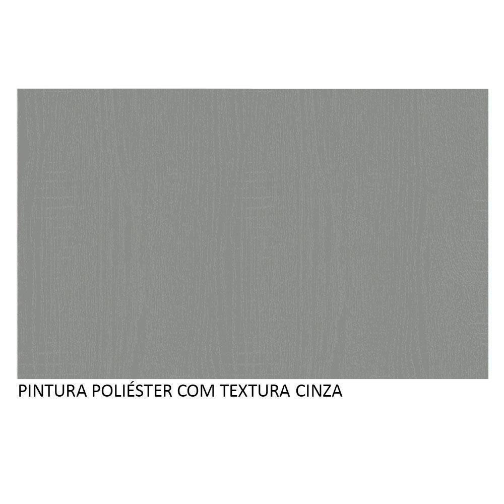 Armário de Cozinha Completa Suspenso 300cm Cinza Nice Madesa 07 Cinza