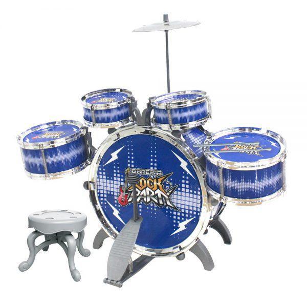 Miniatura Bateria Infantil Rock Party Azul Dmt6066Az