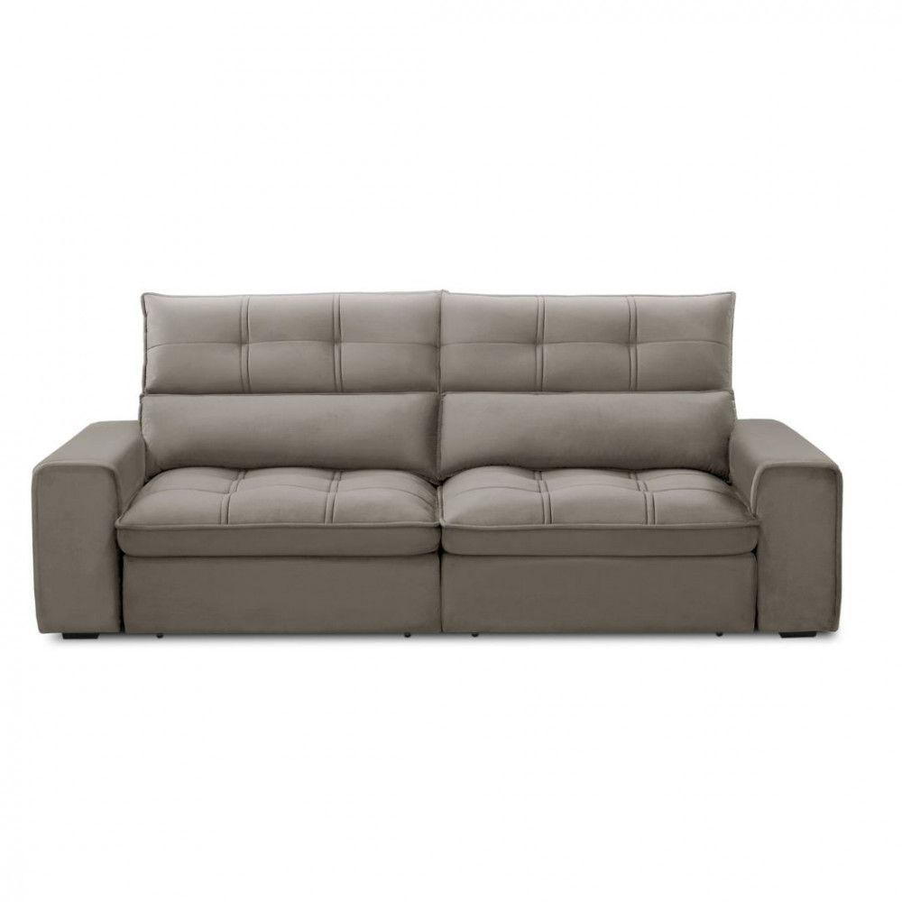 Miniatura Sofa 3 Lugares Retratil E Reclinavel Ferguile Lotus Castor