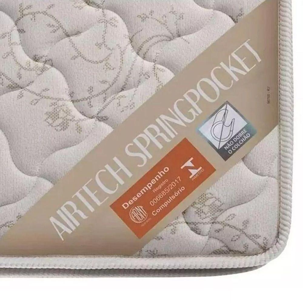 Colchão Queen Molas Ensacadas Superpocket Airtech Spring Ortopillow (158x198x25) - Ortobom