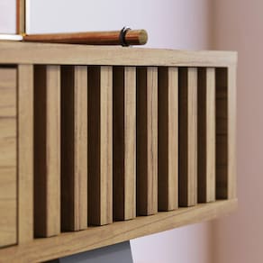 Aparador Colibri Riviera MDP com 1 Gaveta e Pés em Madeira Maciça Milano