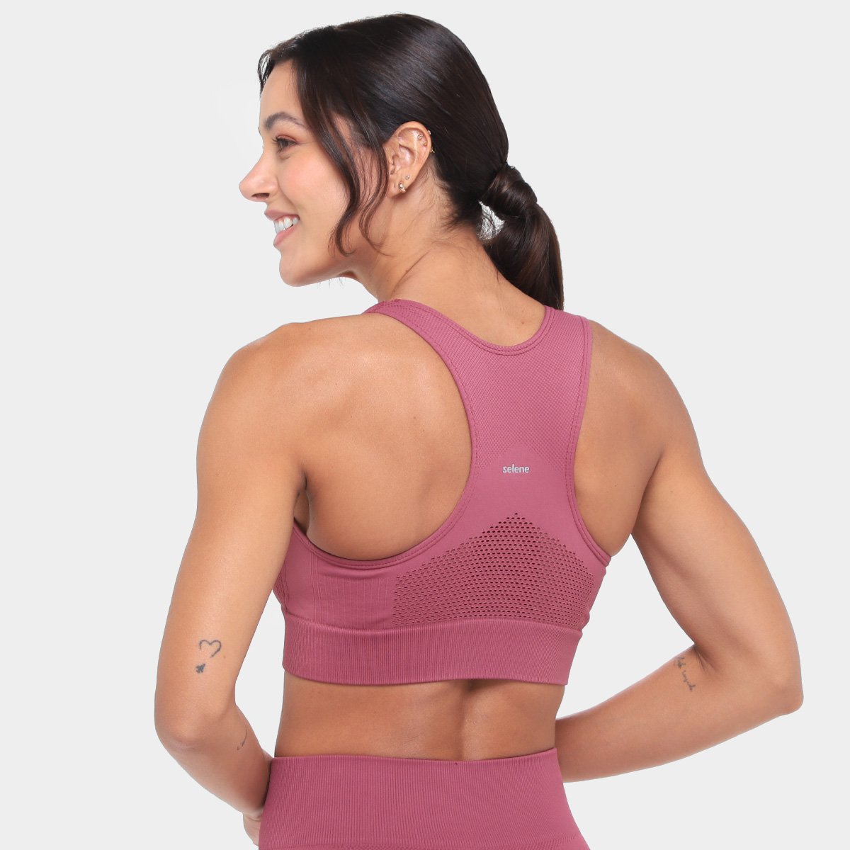 Miniatura Top Selene Nadador Feminino Bordô - G