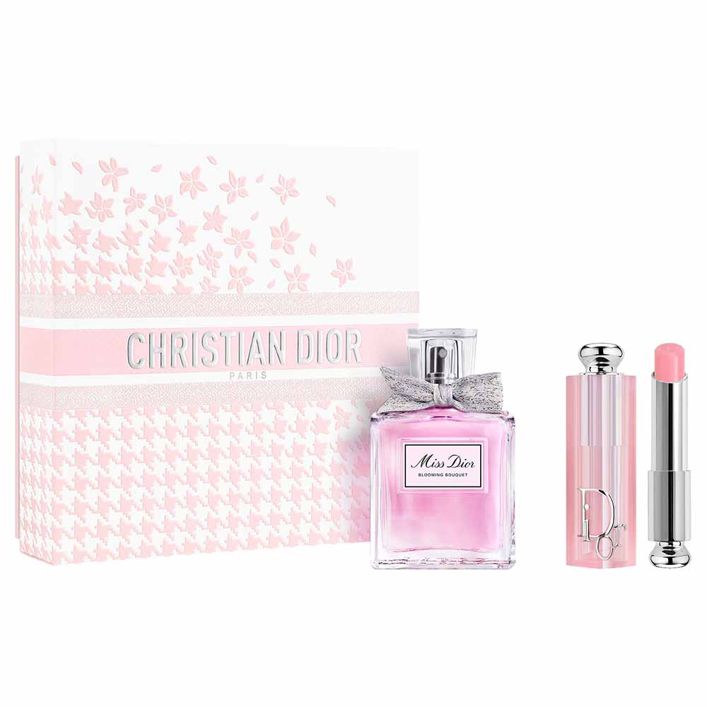 Miniatura Coffret Miss Dior Blooming Bouquet Kit - Perfume Feminino + Bálsamo Labial Addict Lip Glow Kit