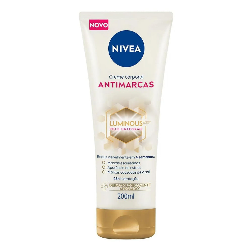 Miniatura Creme Corporal Antimarcas Nivea Luminous 630 200ml Creme Corporal Nivea Luminus 630 200ML Anti Marcas